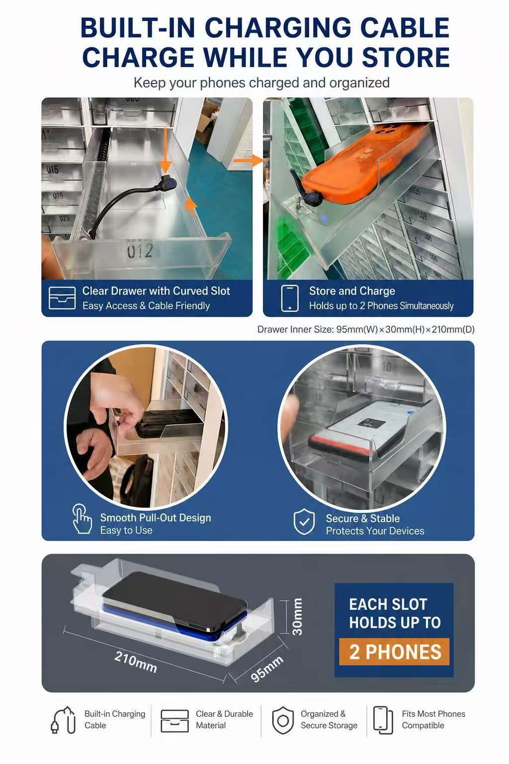 Optional charging drawer