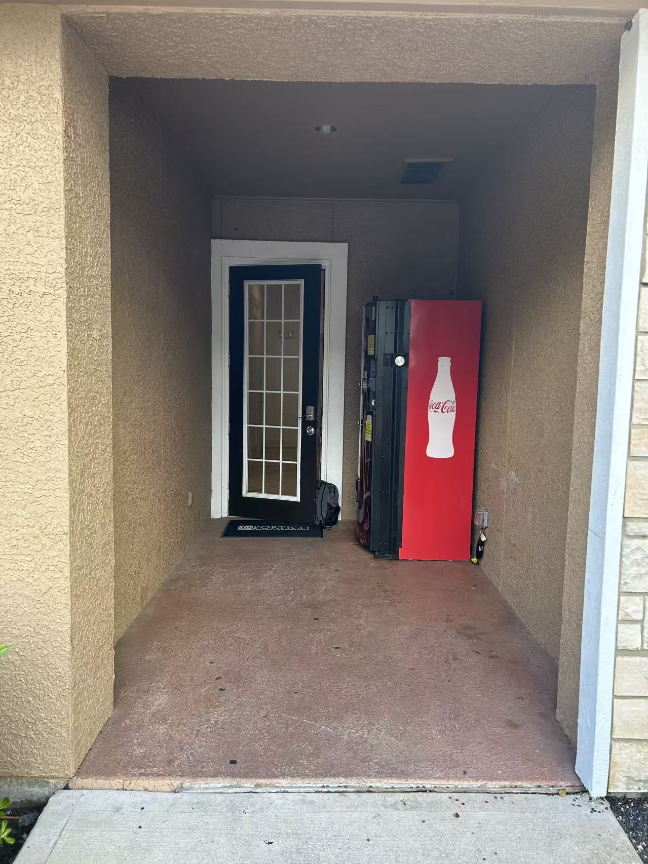 Space before locker installation