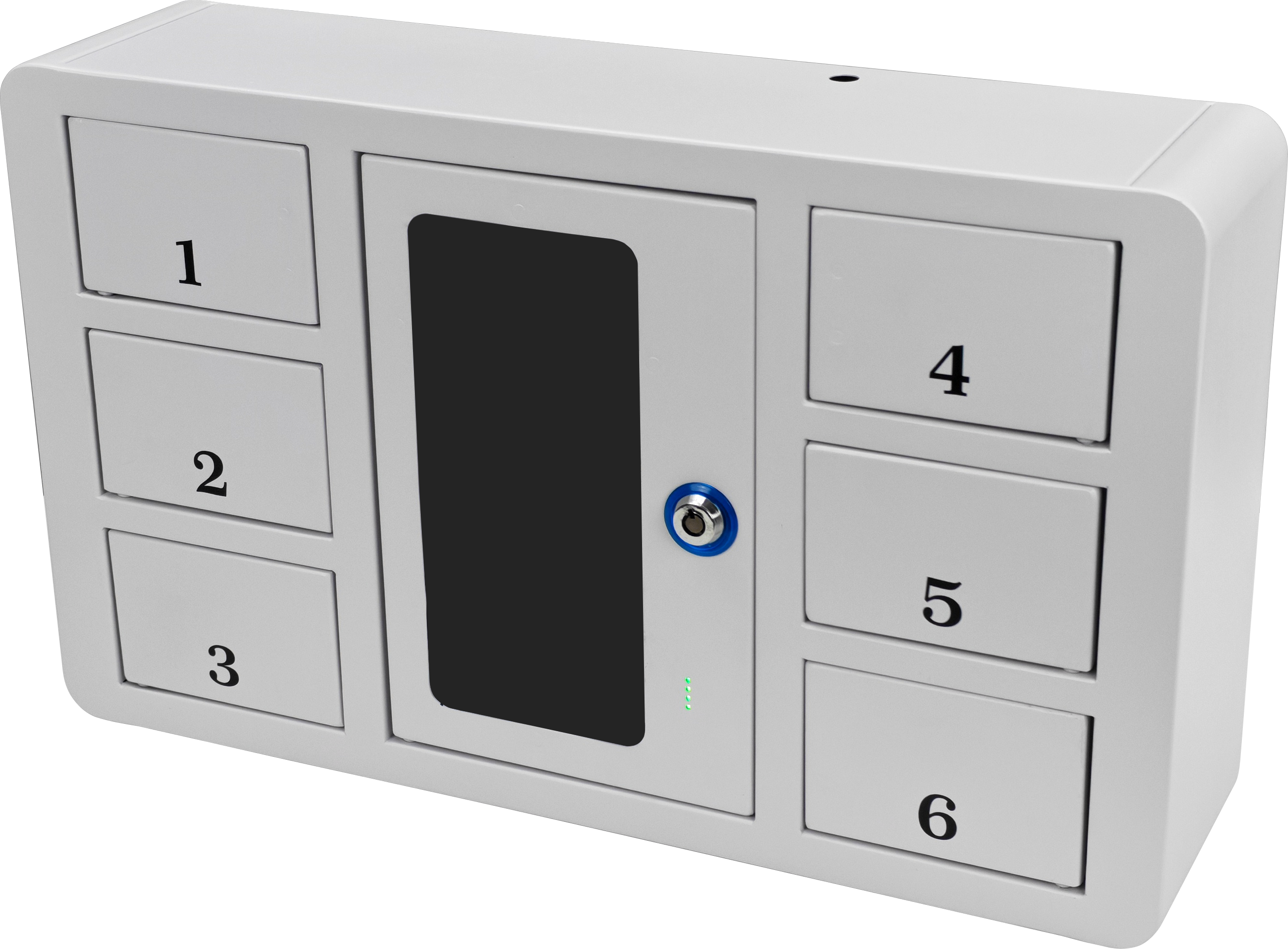 One-key-one-door key locker with numbered compartments